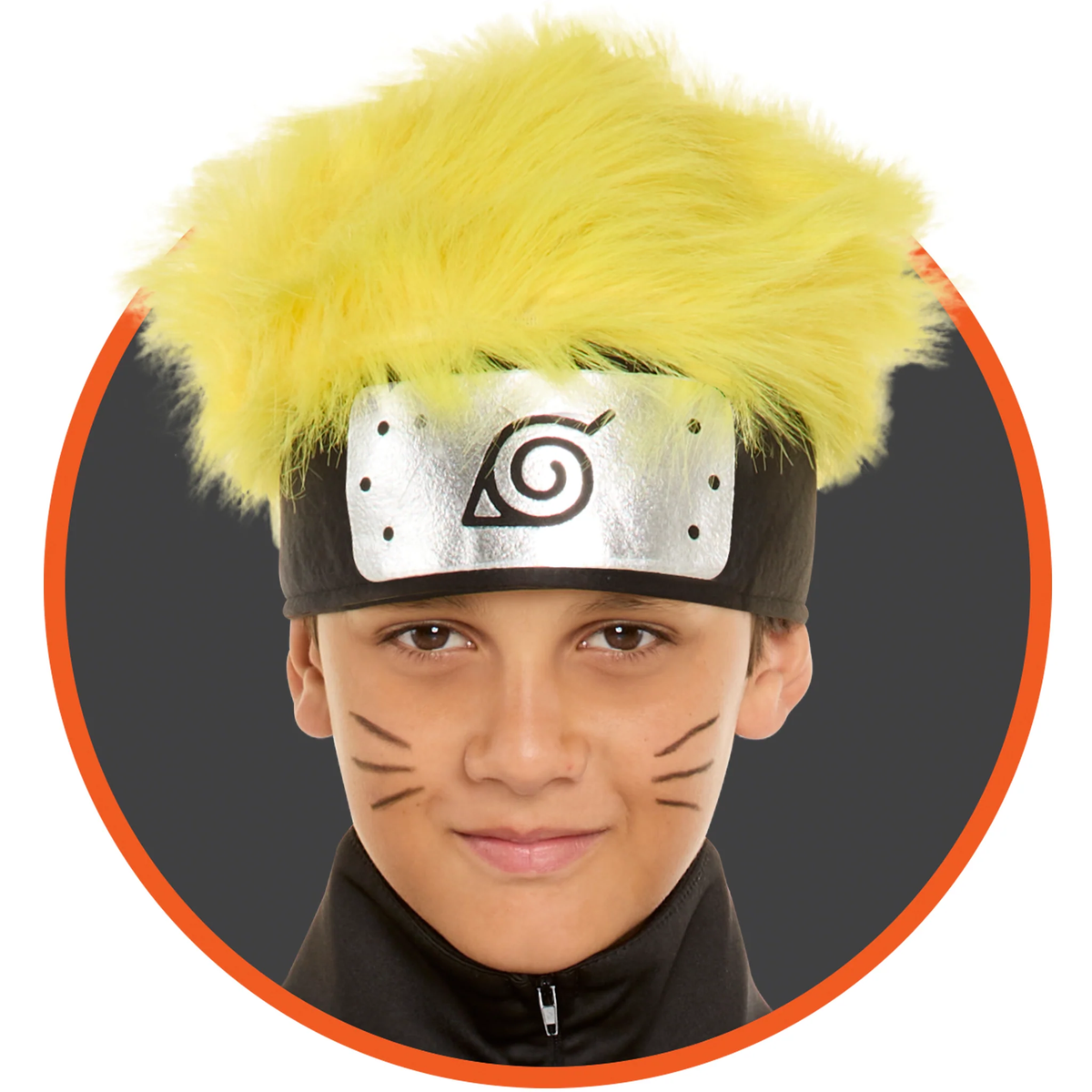 Naruto Wig with Attached Headband