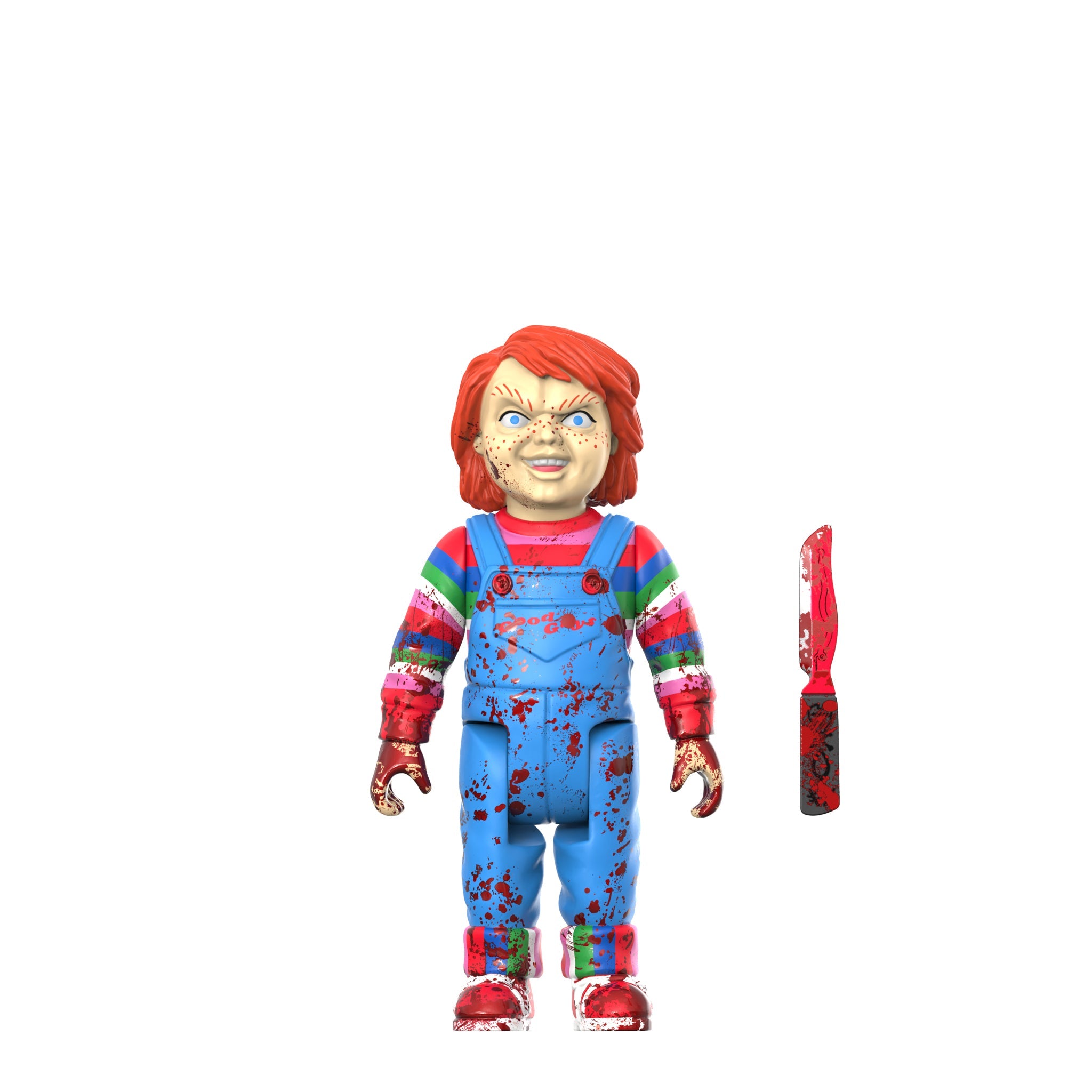 Child's Play 2: 2.75" Blood Splatter Chucky ReAction Collectible Action Figure w/ Bloody Knife