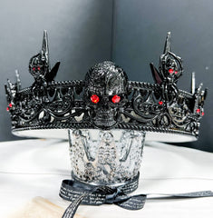 Prince Of Darkness Metal Skull Crown