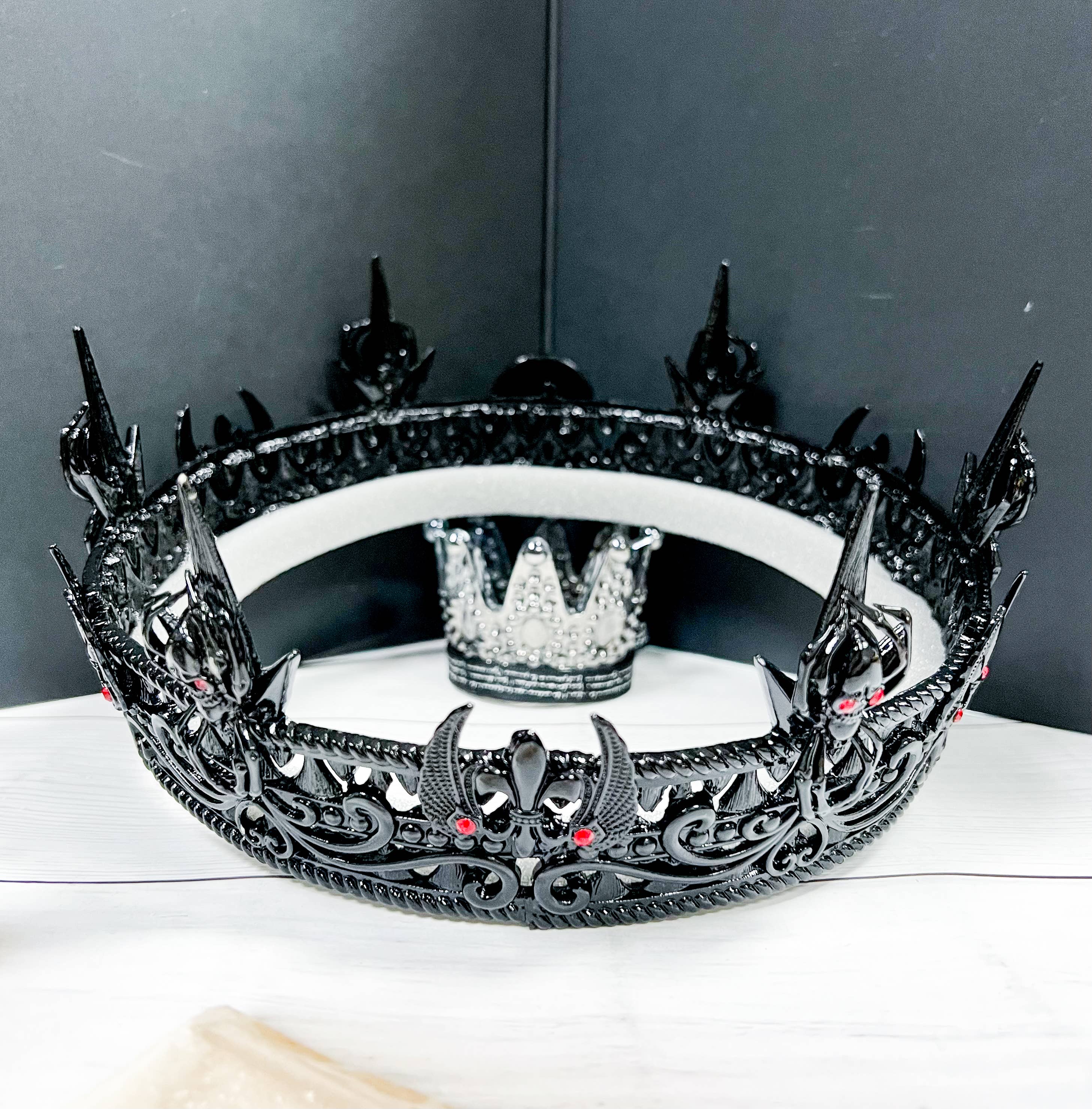 Prince Of Darkness Metal Skull Crown