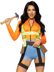 Nailed It Construction Worker Sexy Women's Costume