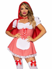 Sexy Fairytale Miss Red Riding Hood Adult Costume