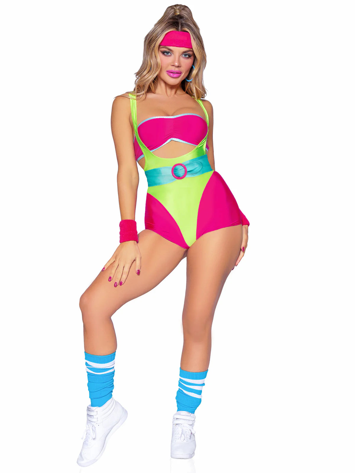 80s Neon Aerobics Costume - Adult 