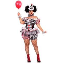 Darling Harlequin Women's Sexy Plus Size Costume