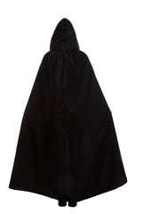 Women's Black Hooded Cape