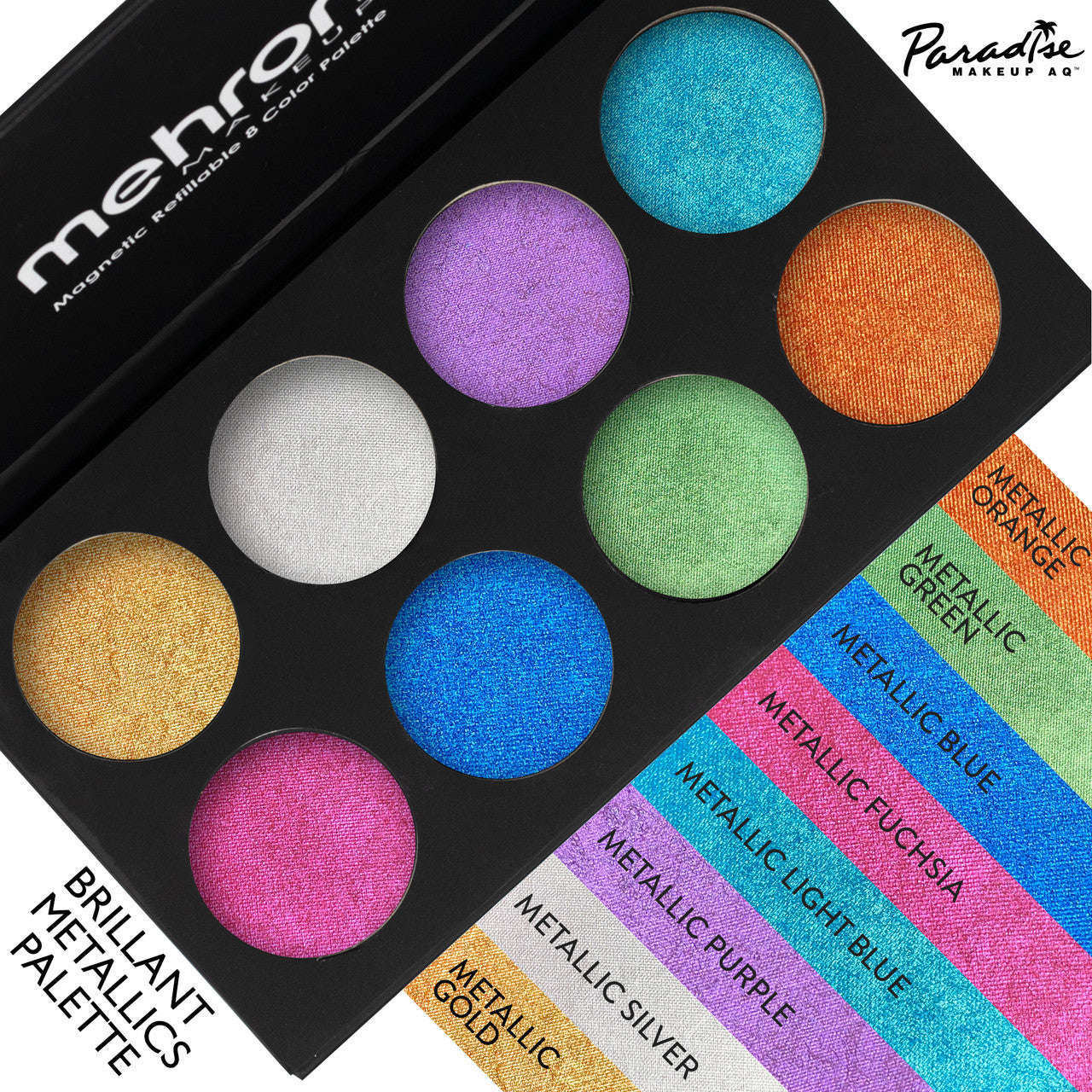 Mehron Paradise 8 Color Water Activated Palettes