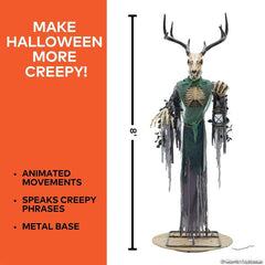 8 Ft. 2" Skeleton Forest Creature - Animated Halloween Decoration