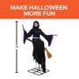 8 Ft. Hovering Witch - Animated & Light-Up Decoration
