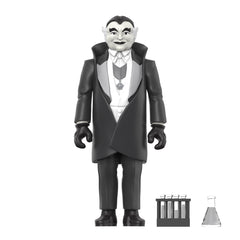The Munsters: 3.75" Grandpa Munster Greyscale ReAction Collectible Action Figure w/ Test Tubes