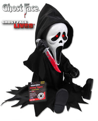 11" Ghost Face Light Up Animated Sitting Figure