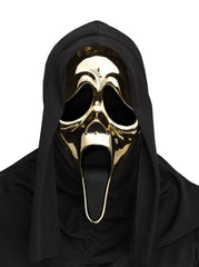 Ghost Face Golden Metallic Mask