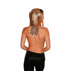 Metal Mesh Hooded Headpiece