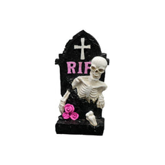 Pastel Goth Skeleton RIP Tombstone