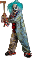 Light Blue Carousel Clown Adult Costume