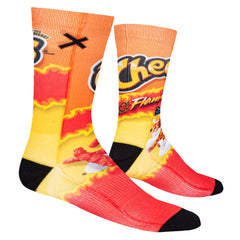 Cheetos Flamin' Hot Logo Crew Length Socks