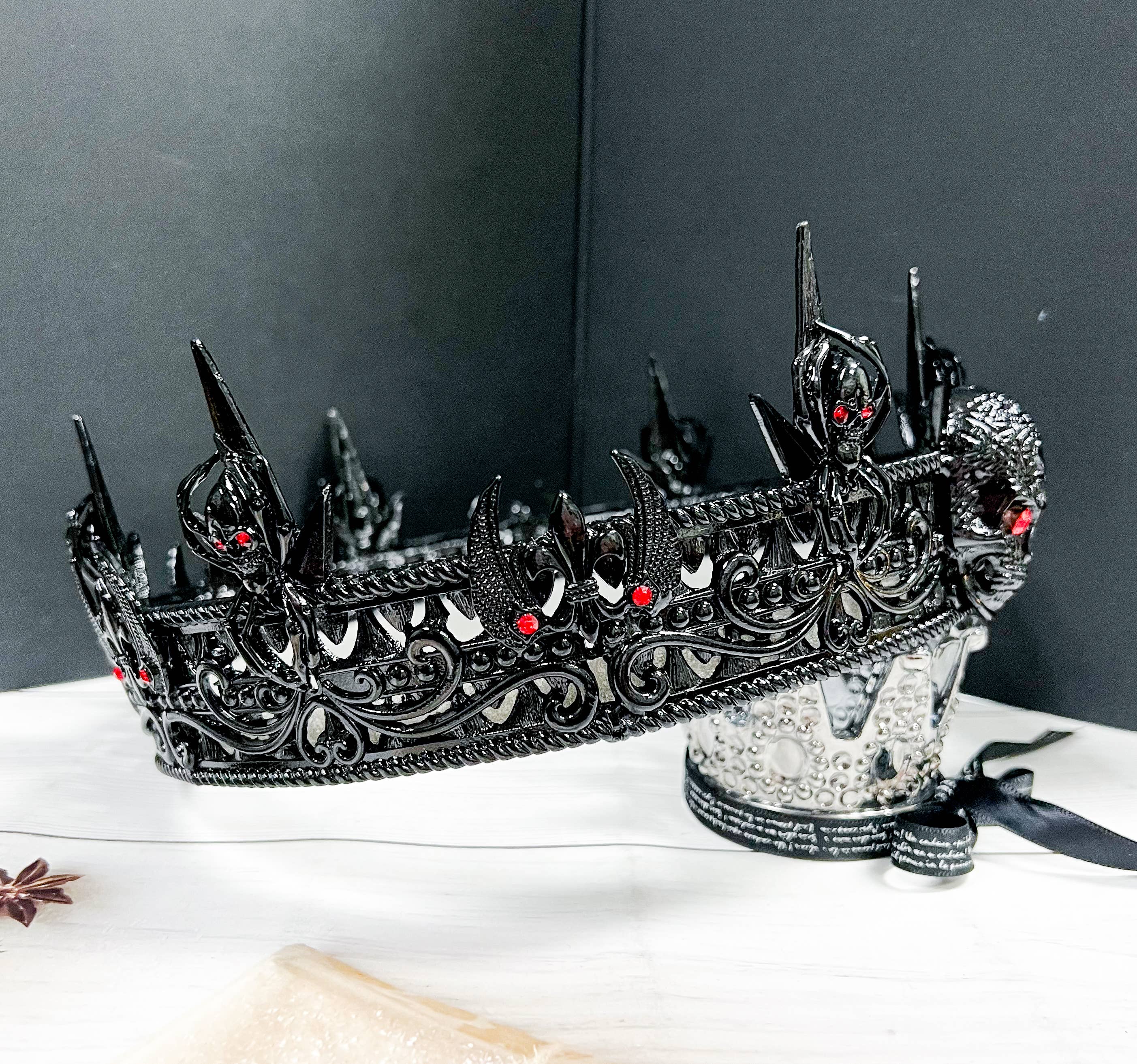 Prince Of Darkness Metal Skull Crown