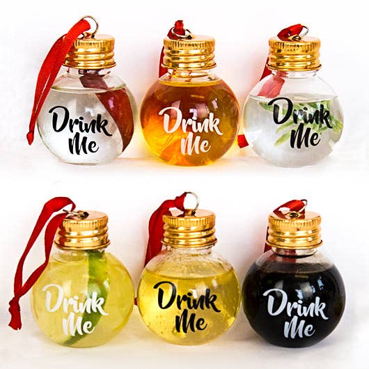 Festive Boozeballs Christmas Ornaments