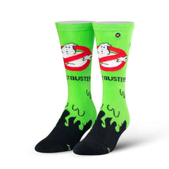 Ghost Busters Oozing Slime Crew Length Knit Socks
