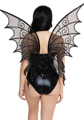 Glitter Strapless Pixie Wings