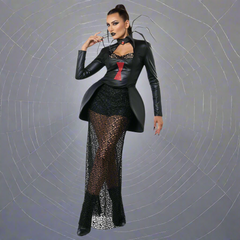 Spider Queen Web of Deceit Black Widow Adult Costume