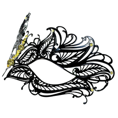Vanessa Laser Cut Metal Venetian Mask
