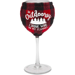 Flannel Wine Glass