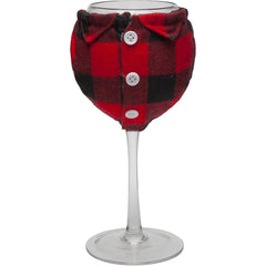 Flannel Wine Glass