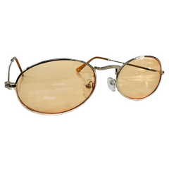 Oval Shaped Glasses W/ Dark Lens