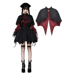 Black Gothic Bat Cape