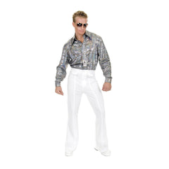 Men's White Disco Pants
