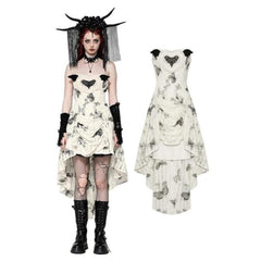 Dark Butterfly Hi-Lo Dress
