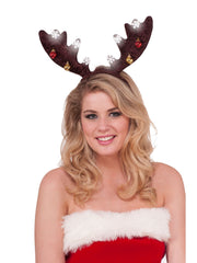 Dark Brown Light Up X-Mas Antlers