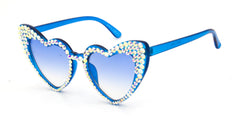 Jeweled Heart Sunglasses