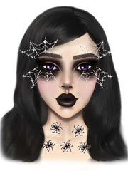 Spider Web Self-Adhesive Face Jewels