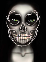 Glow In The Dark Skull Face Jewels
