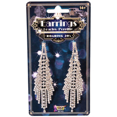 Rhinestone Flapper Earrings