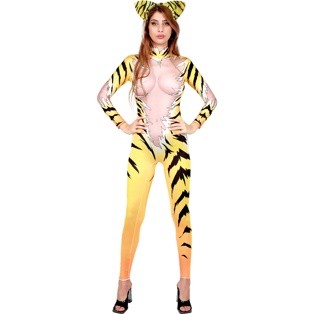 Panther Lady Bodysuit Sexy Women's Adult Costume