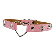 Heart 'n Stars Vegan Leather Choker