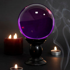 Large Crystal Ball & Stand