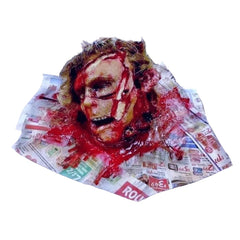Gory Rotten Severed Head Prop
