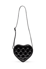 Damask Cross-Body Bag W/ Studded Bat Pattern