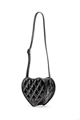 Damask Cross-Body Bag W/ Studded Bat Pattern