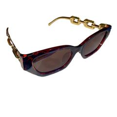 Gold Chain Cool Shape Sunglasses