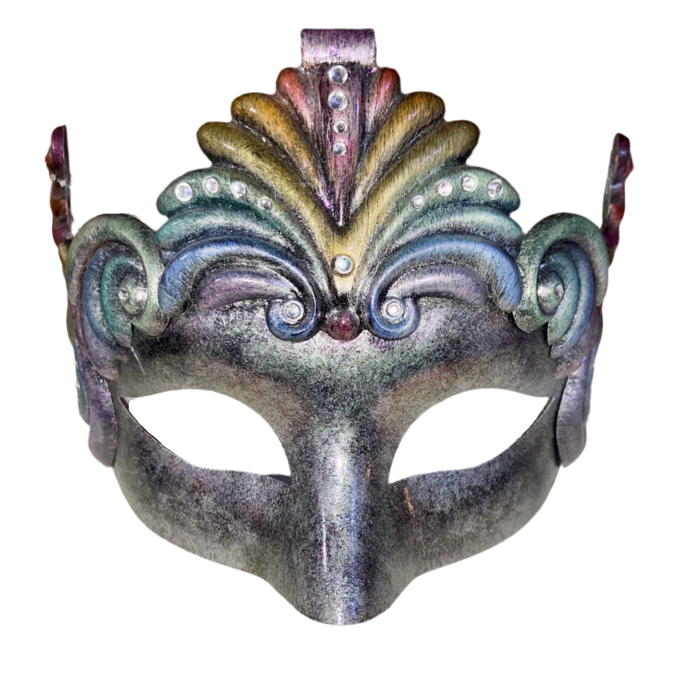 Hand Painted Roman Masquerade Mask – AbracadabraNYC