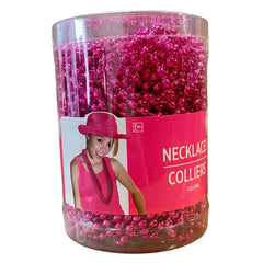 Metallic Pink Bead Necklaces 50ct
