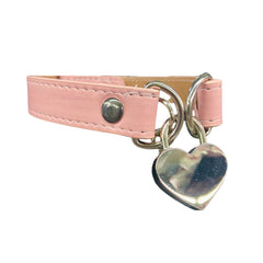 Tainted Love Heart Lock D-Ring Choker & Key