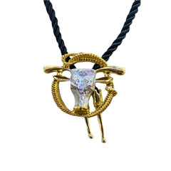 Metal Cowboy Bolo Tie