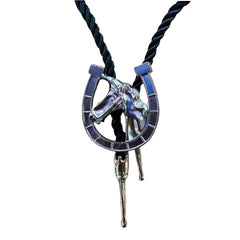 Metal Cowboy Bolo Tie