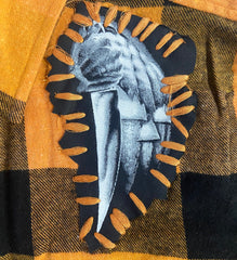 Michael Myers Stitched Patches Flannel