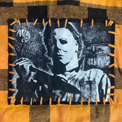 Michael Myers Stitched Patches Flannel
